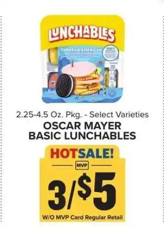Food Lion Oscar Mayer Basic Lunchables offer