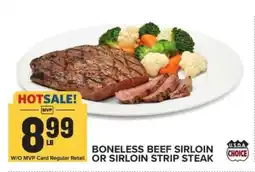 Food Lion Boneless Beef Sirloin or Sirloin Strip Steak offer