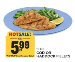 Food Lion Cod or Haddock Fillets offer