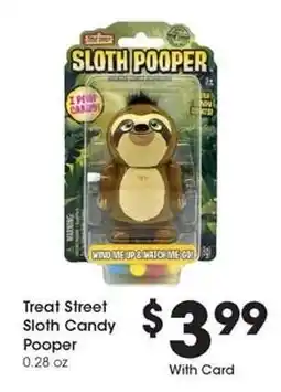 Kroger Treat Street Sloth Candy Pooper offer