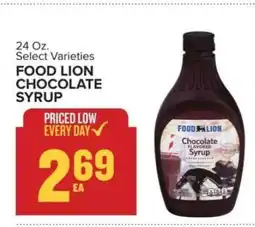 Food Lion FOOD LION CHOCOLATE SYRUP offer