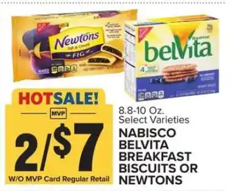 Food Lion Nabisco Belvita Breakfast Biscuits or Newtons offer
