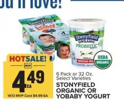 Food Lion Stonyfield Organic or YoBaby Yogurt offer