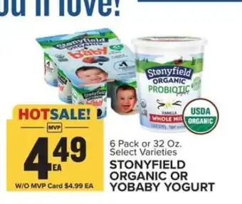Food Lion Stonyfield Organic or YoBaby Yogurt offer