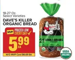 Food Lion Dave's Killer Organic Bread offer