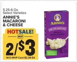 Food Lion Annie's Macaroni & Cheese offer