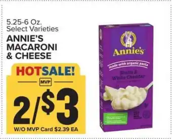 Food Lion Annie's Macaroni & Cheese offer
