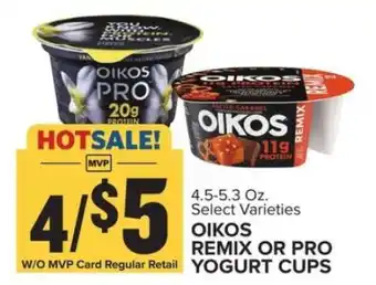 Food Lion Oikos Remix or Pro Yogurt Cups offer