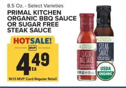 Food Lion Primal Kitchen Organic BBQ Sauce or Sugar Free Steak Sauce offer