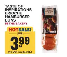 Food Lion Taste of Inspirations Brioche Hamburger Buns offer