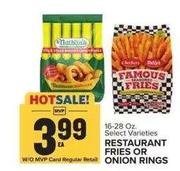 Food Lion Restaurant Fries or Onion Rings offer