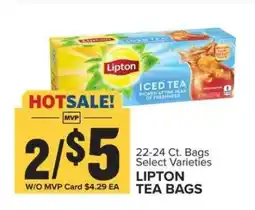 Food Lion Lipton Tea Bags offer