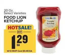 Food Lion FOOD LION KETCHUP offer
