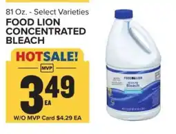 Food Lion FOOD LION CONCENTRATED BLEACH offer
