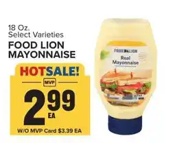 Food Lion FOOD LION MAYONNAISE offer