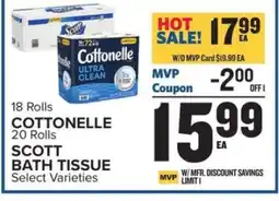 Food Lion COTTONELLE / SCOTT BATH TISSUE offer