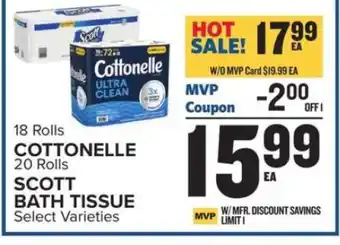 Food Lion COTTONELLE / SCOTT BATH TISSUE offer