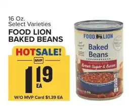 Food Lion FOOD LION BAKED BEANS offer
