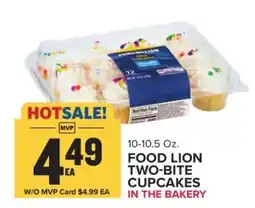Food Lion FOOD LION TWO-BITE CUPCAKES offer
