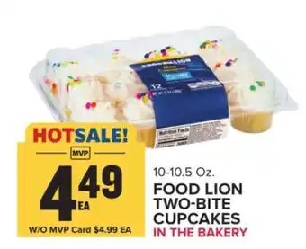 Food Lion FOOD LION TWO-BITE CUPCAKES offer