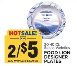 Food Lion FOOD LION DESIGNER PLATES offer