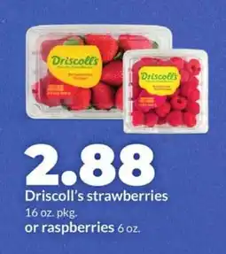 Hy-Vee Driscoll’s strawberries or raspberries offer