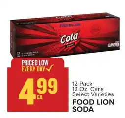 Food Lion FOOD LION SODA offer