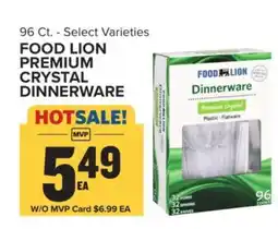 Food Lion Food Lion Premium Crystal Dinnerware offer