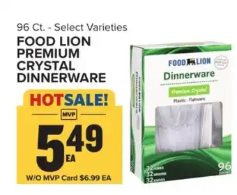 Food Lion Food Lion Premium Crystal Dinnerware offer