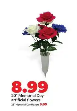 Hy-Vee Memorial Day artificial flowers offer