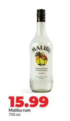 Hy-Vee Malibu Rum offer