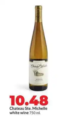 Hy-Vee Chateau Ste. Michelle white wine offer