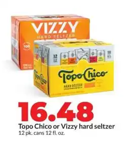 Hy-Vee Topo Chico or Vizzy hard seltzer offer