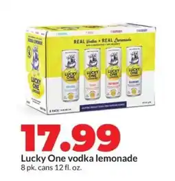 Hy-Vee Lucky One vodka lemonade offer