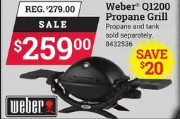 Ace Hardware Weber Q1200 Propane Grill offer