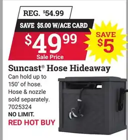 Ace Hardware Suncast Hose Hideaway offer
