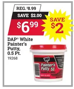 Ace Hardware DAP White Painter's Putty offer