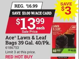 Ace Hardware Ace Lawn & Leaf Bags offer