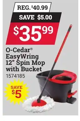 Ace Hardware O-Cedar EasyWring 12 Spin Mop with Bucket offer