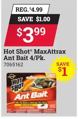 Ace Hardware Hot Shot MaxAttrax Ant Bait offer