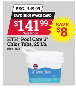 Ace Hardware HTH Pool Care 3 Chlor Tabs offer