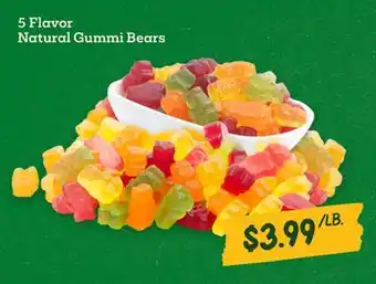 Sprouts Farmers Market 5 Flavor Natural Gummi Bears offer