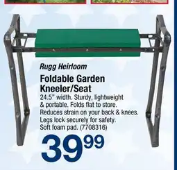 Ace Hardware Rugg Heirloom Foldable Garden Kneeler/Seat offer