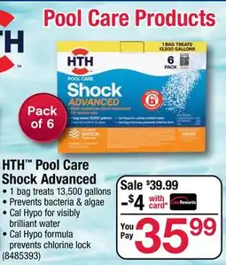 Ace Hardware HTH Pool Care Shock Advanced offer