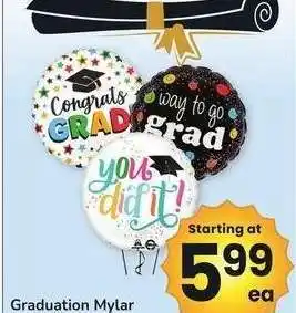 Albertsons Graduation Mylar Balloons offer