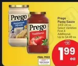 Albertsons Prego Pasta Sauce - 14.5-24 oz. Select Varieties offer