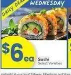 Albertsons SUSHI - Select Varieties offer