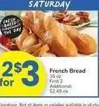 Albertsons FRENCH BREAD - 16 oz offer