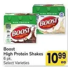 Albertsons Boost High Protein Shakes - 6 pk. Select Varieties offer