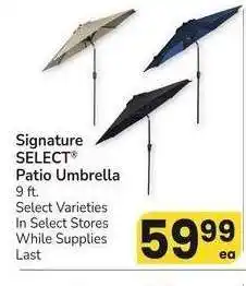 Albertsons Signature SELECT Patio Umbrella - 9 ft. Select Varieties offer
